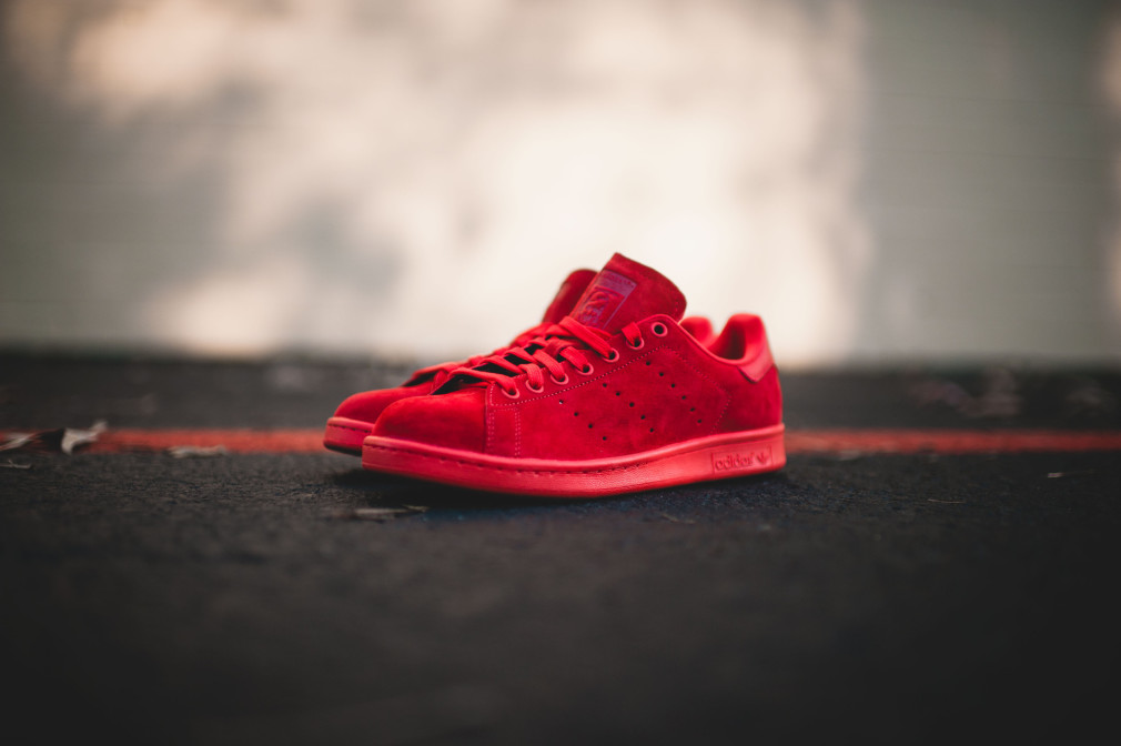 adidas stan smith rouge daim